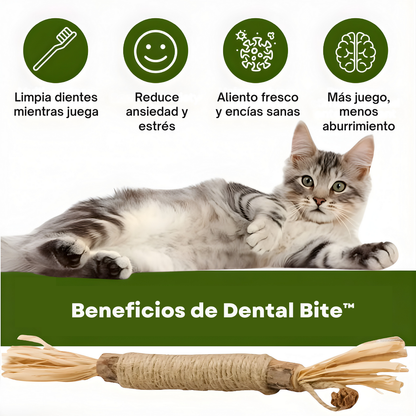 Dental Bite™ - Juguete Dental Natural para Gatos.